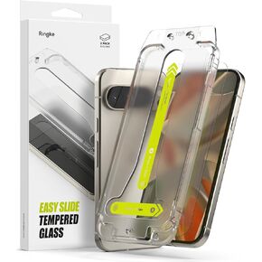 Ringke Easy Slide Tempered Glass [Super Easy to Install] Compatible with Google Pixel 9 Pro Screen Protector and Pixel 9 Screen Protector, Case Friendly Shatterproof Premium 9H Hardness - 2 Pack