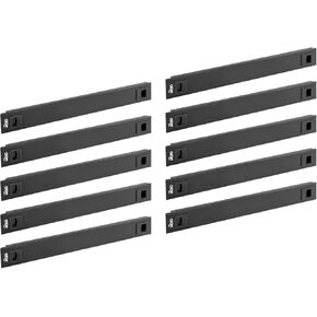 لوحة فارغة 1U، لوحة فارغة على حامل صلب، لوحة تثبيت على حامل لحاوية/خزانة حامل شبكة خادم 19 بوصة، تركيب بدون أدوات، أسود (10 عبوات) in Kuwait