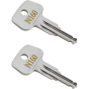 N160 Car Rack Replacement Key for Roof Racks,Carriers,Crossbars,Errebi Thule Key Replacement - Codes N160 [2 pcs]