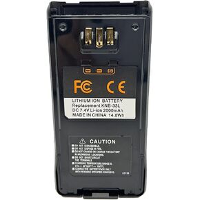KNB-33L 2000mAh Li-ion Replacement Battery for TK-2180K TK-3180K TK-2180 TK-3180 TK-5210 TK-5310 TK- 5410 NX-410 NX-411 KNB-32N KNB-31A (1 Piece)