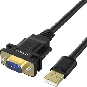 USB إلى RS232 كابل ذكر DB9 التسلسلي، 2-حزمة