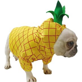 Pineapple Pet Costume, Halloween Pet Dogs Cosplay Coat for Party Christmas Special Events Costume