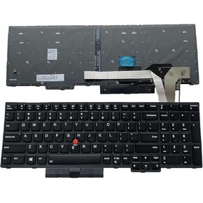 Laptop Replacement US Layout with backlight Keyboard For Lenovo ThinkPad E580 E585 L580 E590 E595 L590 T590 P15S P52 P72 P53 P73 P53 P52 T15(Not Fit P52s)SN5372BL PK131671B00 01YP760 01YP680