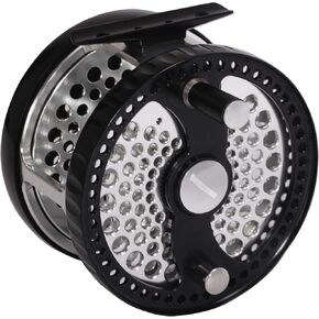 Classic Fly Reel 5-7wt 7-9wt Carbon Fiber Disc Drag Large Arbor Made of CNC Machined Aluminum Alloy for Freshwater Saltwater Fly Fishing