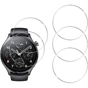 [5 Pack] Tempered Glass Screen Protector for Xiaomi Watch S1 Pro,Anti-Scratch,Anti-Fingerprint,HD Screen Protector Compatible with Xiaomi Watch S1 Pro