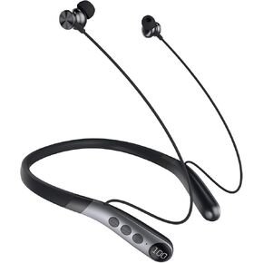 Bluetooth Headphones, V5.3 Wireless Earbuds with Mic for AI Noise Canceling Calls, in-Ear Neckband, 60H Playtime, IPX5 Sweat-Proof Magnetic Earphones, Enhanced Bass EQ Headsets for Music Sports