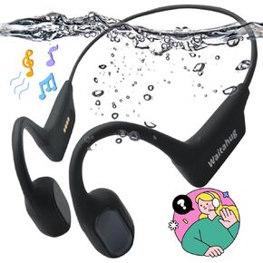 Upgraded waterproof bone conduction headphones, 32GB memory, IP67 waterproof, wireless, 5.3 Bluetooth bone conduction earphone, bone conduction earbuds suitable for running, cycling, sports, driving