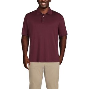 Lands' End Mens Short Sleeve Supima Polo Radiant Navy Regular X-Large