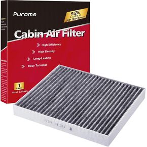 Puroma Cabin Air Filter with Activated Carbon, Replacement for CP966, CF11966, Select Buick, Cadillac, Chevrolet
