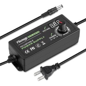 Facmogu Adjustable Power Supply 3V-12V 2A, Universal AC/DC Adapter in Kuwait