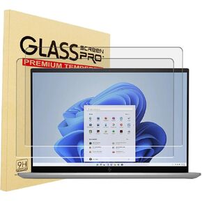 YINOVEEN 2 Pack 14" Tempered Glass Screen Protector For HP 14" Laptop/HP Pavilion X360 14/HP Chromebook 14/HP Stream 14/HP ProBook 14 with 16:9 Aspect Ratio Laptop, 9H Hardness