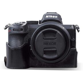 MegaGear MG1945 Ever Ready Genuine Leather Camera Half Case Compatible with Nikon Z5 - Brown