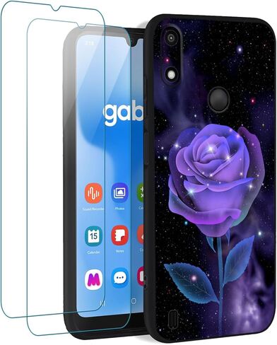 حافظة QUIETIP متوافقة مع هاتف Gabb Phone 4 مع واقي شاشة، غطاء واقٍ مقاوم للصدمات، أسود in Kuwait