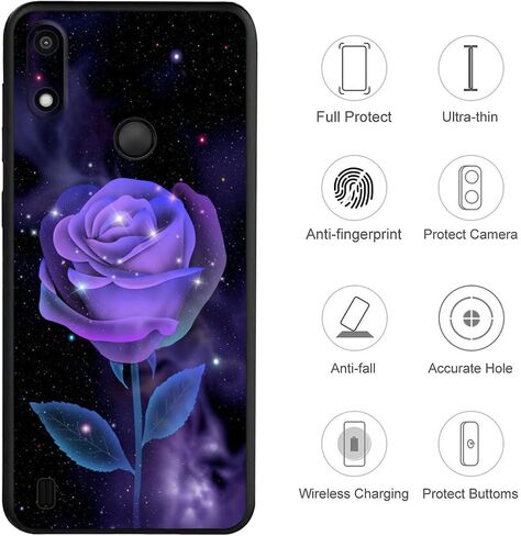 حافظة QUIETIP متوافقة مع هاتف Gabb Phone 4 مع واقي شاشة، غطاء واقٍ مقاوم للصدمات، أسود in Kuwait