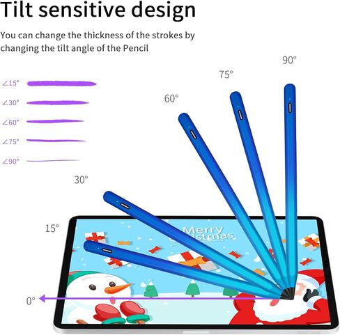 Stylus Pen for Apple iPad Air Pencil 5th/4th/3rd Generation. - Pen for iPad Air 2024 M2 Gen Palm Rejection for Apple iPad Pencil Compatible 2018-2024, iPad Mini 6th 5th, iPad Pro 11/12.9/13-inch in Saudi Arabia