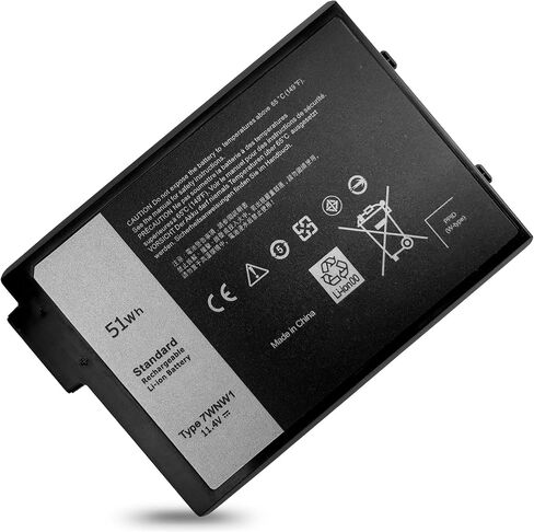 بطارية كمبيوتر محمول 51Wh 7WNW1 بديلة 11.4 فولت لجهاز Dell Latitude 14 5424 14 5420 14 7424 سلسلة وعرة للغاية 07WNW1 DMF0C DMF8C GK3D3 6NNCF 06NNCF DP3KF 0DP3KF 451-BCHV P137G P85G P86G P86G001 in Saudi Arabia