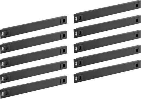 لوحة فارغة 1U، لوحة فارغة على حامل صلب، لوحة تثبيت على حامل لحاوية/خزانة حامل شبكة خادم 19 بوصة، تركيب بدون أدوات، أسود (10 عبوات) in Kuwait