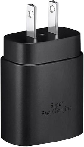 شاحن USB C فائق السرعة 25 وات لهاتف Samsung Galaxy S20/S20 5G/S20+/S21/S23 Ultra 5G/S23+/Z Flip 4/Z Fold 4/A8/A9/A10/A11، Note 20/10/10+ 5G/10 شاحن حائط بكابل Plus/Pixel 4XL/4/3XL PD PPS USB C إلى C in Saudi Arabia