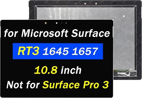 استبدال الشاشة لجهاز Microsoft Surface RT3 1645 1657 RT3 10.8 بوصة LCD LED مجموعة المحولات الرقمية لشاشة تعمل باللمس (ليس لـ Surface Pro 3) in Saudi Arabia