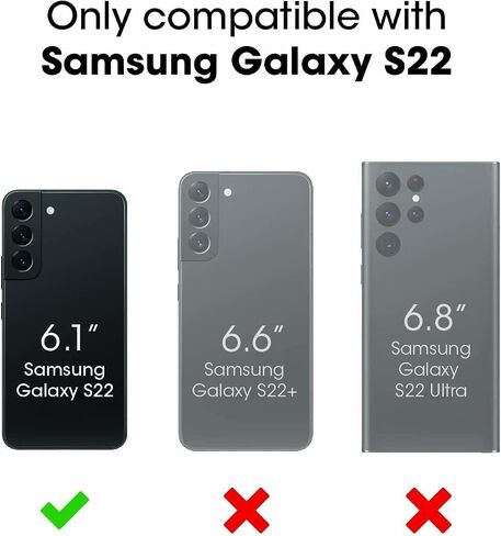 حافظة OtterBox Defender Series لهاتف Samsung Galaxy S22 (فقط) - مع واقي شاشة - مشبك حافظة متضمن - حماية دفاعية ميكروبية - عبوة غير قابلة للبيع بالتجزئة - أسود in Saudi Arabia