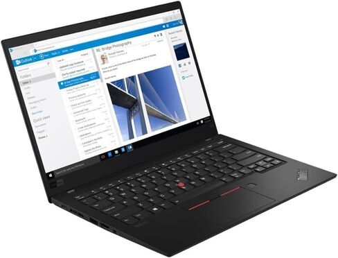 Lenovo ThinkPad X1 Carbon الجيل السابع Ultrabook كمبيوتر محمول 14 بوصة FHD، Intel Core i7-8665U حتى 3.6 جيجا هرتز، 16 جيجا DDR4 RAM 512 جيجا SSD، لوحة مفاتيح بإضاءة خلفية، بصمة الإصبع، Windows 10 Pro (متجدد) in Saudi Arabia