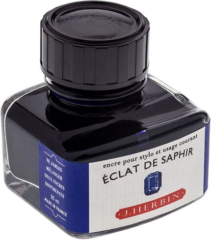 Herbin Fountain Pen Ink - 30ml Bottled - Bleu Azur in Saudi Arabia