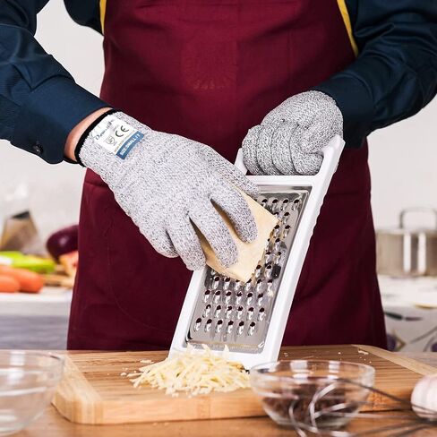 Dowellife Cut Resistant Gloves Food Grade Level 5 Protection, Safety Kitchen Cuts Gloves for Oyster Shucking, Fish Fillet Processing, Mandolin Slicing, Meat Cutting and Wood Carving. (X-Large) in Kuwait