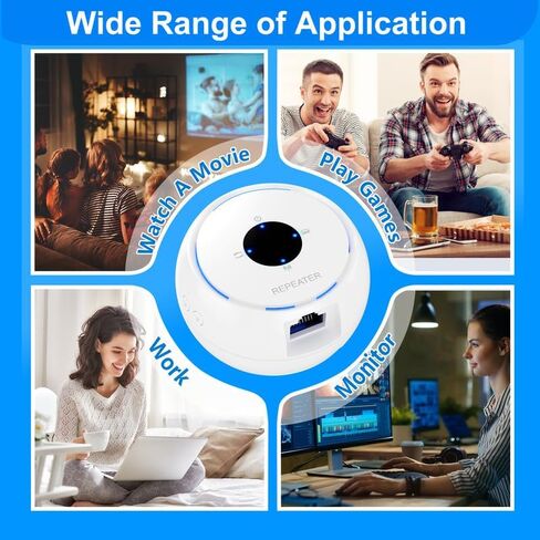 2024 ترقية جديدة لموسع WiFi مكرر معزز، يصل إلى 4500 قدم مربع وأكثر من 30 جهازًا، مضخم إشارة الإنترنت اللاسلكي يدعم منفذ إيثرنت in Saudi Arabia