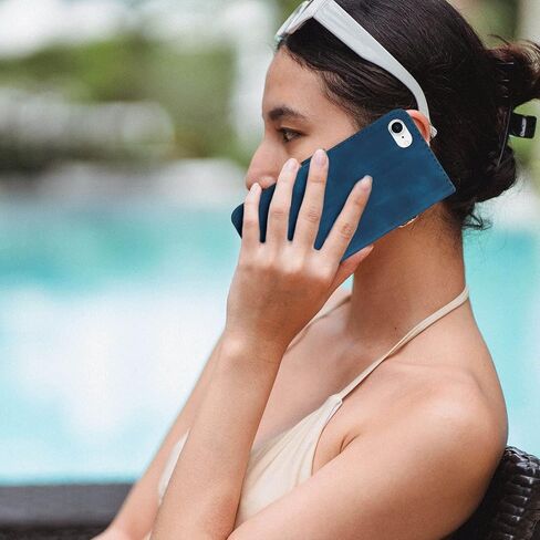 for iPhone SE 2022 Case/iPhone SE Case,iPhone 8/7 Case,6/6S Phone Case Wallet Card Holder,Leather Stand Flip Cases,Wrist Strap Magnetic Closure Protector,Shockproof Protective Cover (Blue) in Kuwait