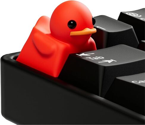 Duckeys Duck Keycap - ABS PVC Keycap Replacement Key, for MX Mechanical Keyboards, OEM Profile, Custom ESC Key Replacement Keycap - Green in Saudi Arabia