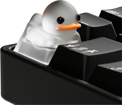 Duckeys Duck Keycap - ABS PVC Keycap Replacement Key, for MX Mechanical Keyboards, OEM Profile, Custom ESC Key Replacement Keycap - Green in Saudi Arabia
