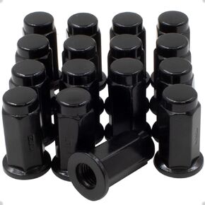 Wheel Accessories Parts Set of 16 Red 10x1.25 Flat Seat ATV & UTV Lug Nuts 14mm Hex - Fits Honda, Suzuki, Arctic Cat, KTM, Yamaha, Can Am, Polaris and Can Am Commander UTV w/Flat Seat Rims