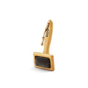 DOG by Dr Lisa - Slicker Brush - Short Bristle Brush for Dogs - For Most Dog Coats - Made from Sustainable Bamboo - Vet-Created - Large