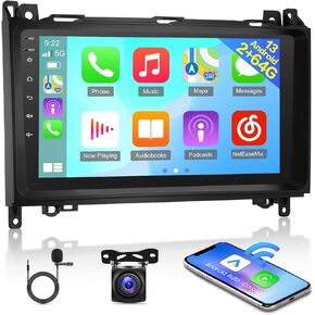[2G+64G] Car Radio for Mercedes Benz Sprinter W906 W169 W245 W639 Vito Viano, Android 13 Touch Screen Car Play Stereo, Carplay/Android Auto/EQ Audio/SWC/Bluetooth