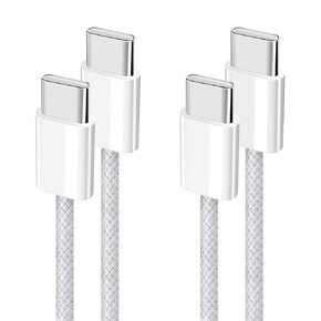 YISH USB C Cable 3.3ft 2Pack, USB C to USB C Cable 60W PD3.0, Nylon Braided Type C Fast Charging Cable for iPhone 15 Pro Max Plus iPad MacBook Samsung Galaxy 24/23 Switch Google Pixel