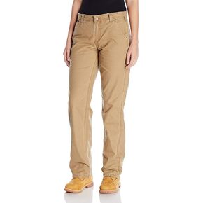 Carhartt Women's Rugged Flex Loose Fit Canvas Work Pant, Coal, 18 Plus