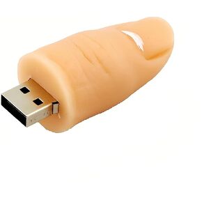32GB Finger Shaped USB Flash Drive Data Storage Cartoon Pendrive Novelty Cute Memory Stick