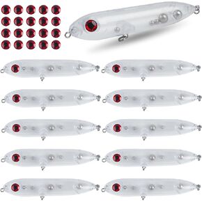 Catfish Float Catfish Rattling Line Float Rig Lure Demon Dragon Stye Peg Floats Catfish Spook Rattle Floats for Santee Rig Catfishing Blank Unpainted Fishing Lures 10/20Pack