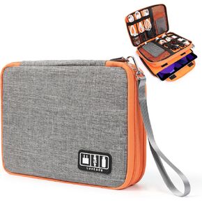 Luxtude Cord Organizer Travel, Cable Organizer Bag, Portable Electronics Organizer, Travel Essentials for Cord Storage/Charger Storage/Cable Storage/Tech Storage in Saudi Arabia