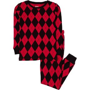 Leveret Kids & Toddler Pajamas Boys Girls Unisex 2 Piece Pjs Set 100% Cotton Sleepwear (12 Months-14 Years)