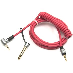 3.5mm&6.5mm Coiled Cord Replacement Detox Edition Cable Compatible with Beats Solo SoloHD Pro Detox Headphones