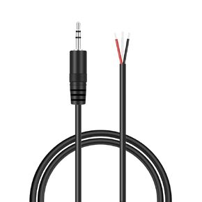 3ft 2.5mm TRS Stereo Male Plug Adapter Connector to Bare Wire Open End Pigtail Audio Cable Cord for 2.5mm Jack Headset Earpiece Headphone Earphone Camera Audio Equipments