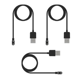 3Pcs Black Compatible with Da Fit Smart Watch Charger, Replacement USB Charger Cable 3.3 Ft Charging Cord for Smart Watch with Da Fit App Smartwatch Cables and Chargers Smartwatch Accessories