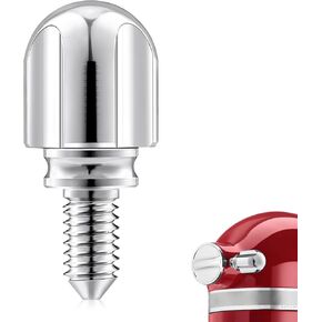 Attachment Knob Thumb Screw fit for KitchenAid Mixers, Upgraded 6061 Aluminum Long Screw Head Knob Replacement Parts, Replaces 9709194, 4162142, 240374 etc, Chrome