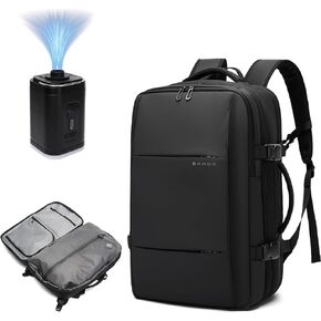 BANGE Airback Backpack with Anti-Theft Vacuum Compression Travel Backpack,Expandable Backpacks with Pump for Airplanes in Kuwait