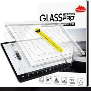Tempered Glass Screen Accessories Protector for 2024 Tesla Model 3 Front and Rear Dashboard Touchscreen - HD Glass/Anti Glare/Anti Finger Print/Anti-Scratch