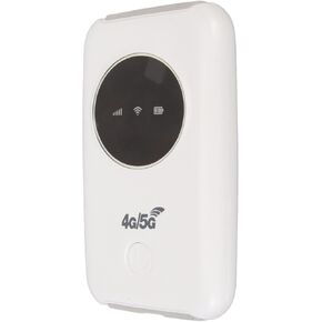 Yoidesu Unlocked 5G SIM Card Slot Portable Router 300Mbps LTE USB Modem, 3200mAh Battery, Up to 10 Devices, for Travel, Outdoor Live Streaming