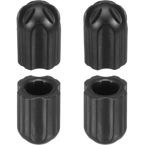 PATIKIL 0.51 Inch Chair Feet Replacement, 4 Pack Non-Slip Plastic Outdoor Camping Chair Leg Tips Cap Folding Chair Legs Floor Protectors Fit for 0.51" Chair Feet, Black