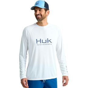 HUK Men's Pursuit Vented Long Sleeve, 30 UPF Fishing Shirt