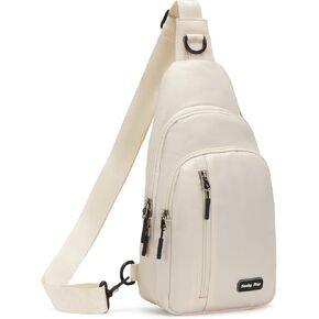 Seoky Rop Small Sling Bag for Men Women One Strap Shoulder Crossbody Backpack with USB Charging Port for Hiking Cycling Travel Black